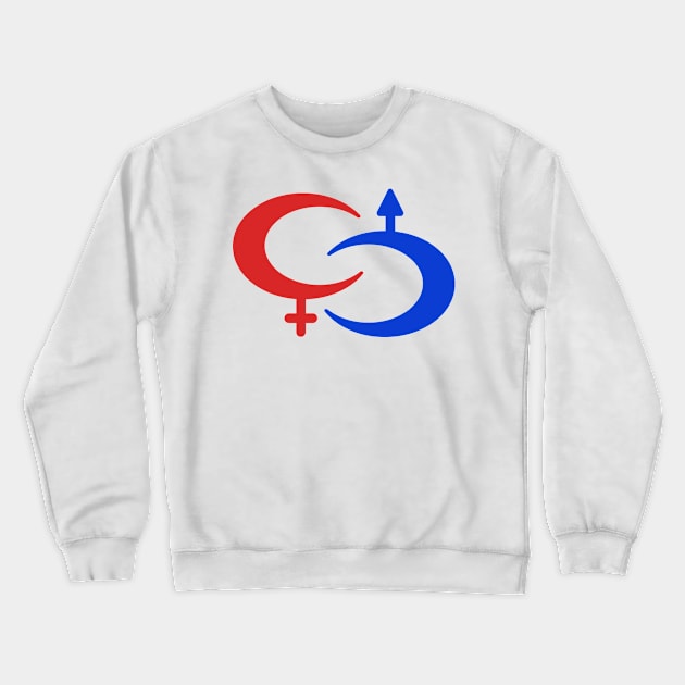 Male and female Crewneck Sweatshirt by AlexanderZam